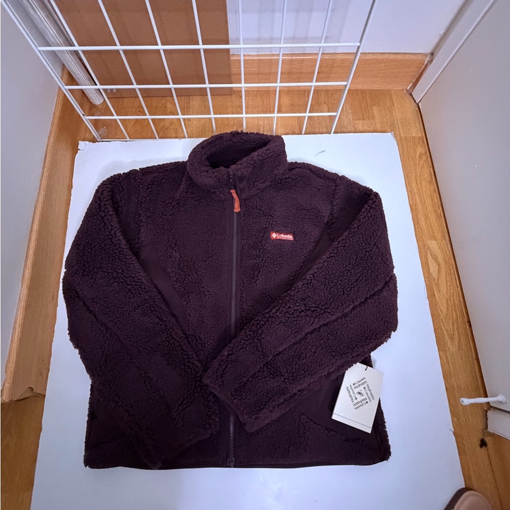 Columbia x Madhappy - Plush Sherpa Jacket - size medium, unisex! NWT 🧸🤎💜 - Picture 7 of 11